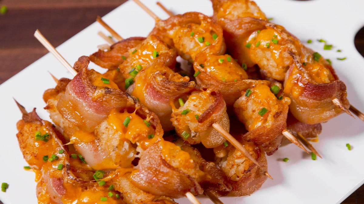 Video player poster image preview for These Tater Tot Skewers Will Make You MVP Of Your Party!
