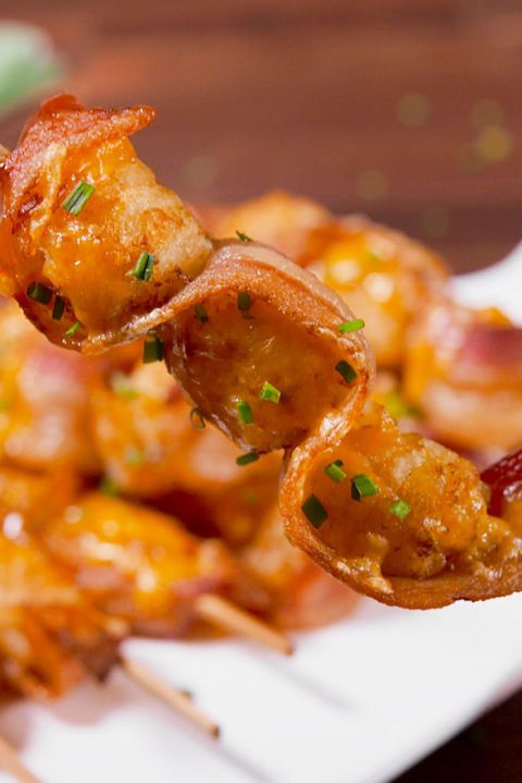 Best Loaded Tater Tot Skewers How To Make Loaded Tater Tot Skewers