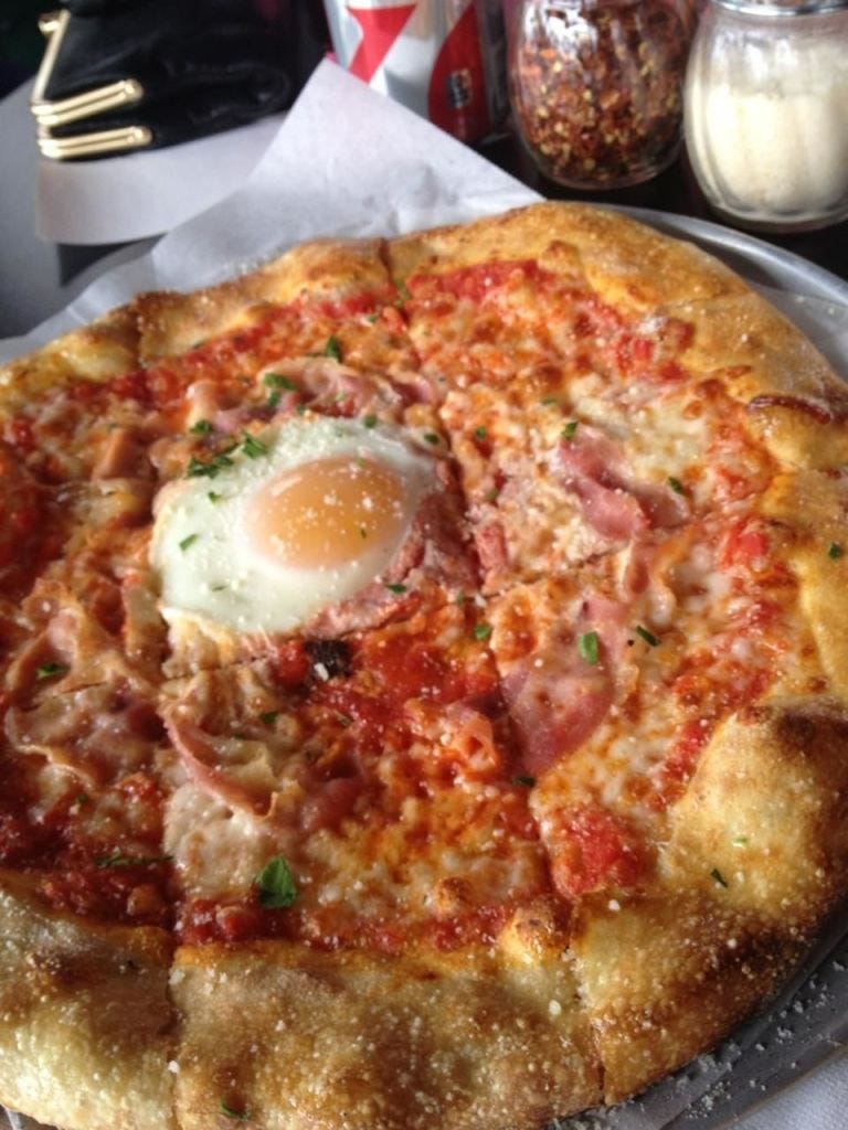 Food, Cuisine, Pizza, Pizza cheese, Ingredient, Dish, Baked goods, California-style pizza, Recipe, Plate, 
