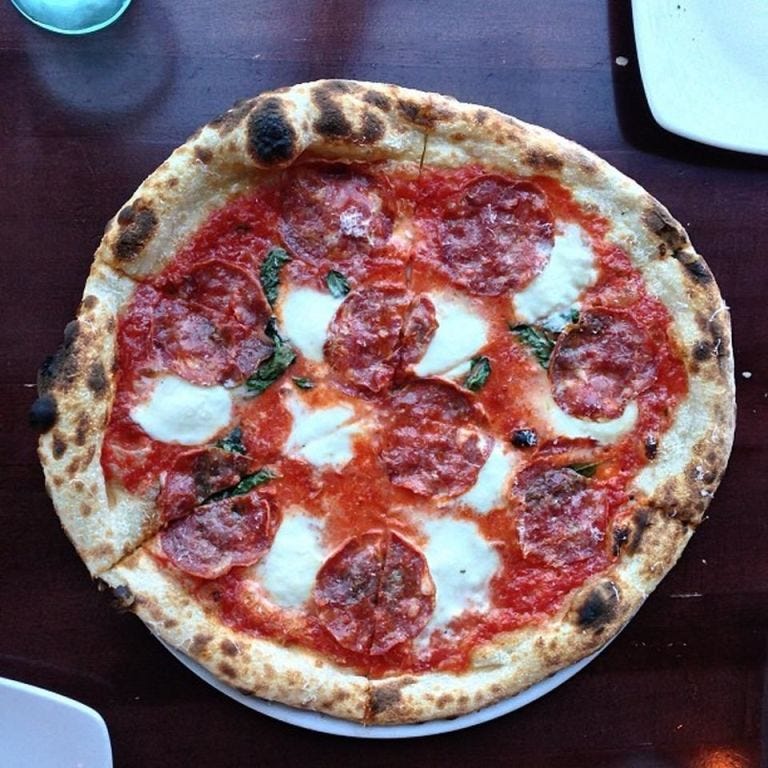 Food, Pizza, Ingredient, Baked goods, Dish, Cuisine, Dishware, Recipe, Plate, Pizza cheese, 