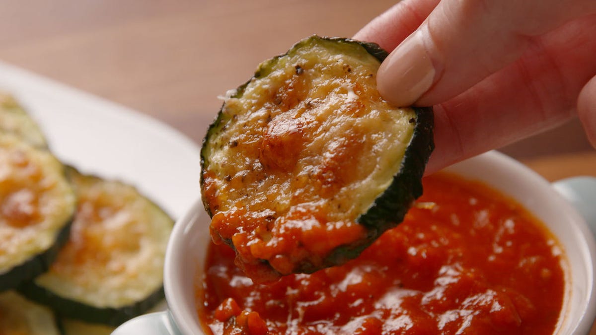 Video player poster image preview for These Zucchini Parmesan Chips Give Potato Chips a Low-Carb Makeover!