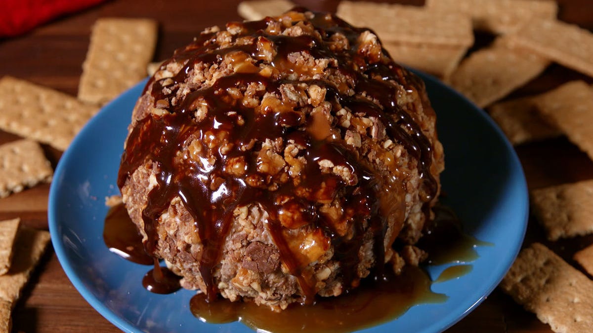 preview for This Snickers Cheeseball Tastes as Delicious as it Looks!