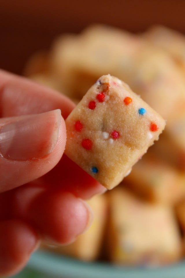 Funfetti Shortbread Bites