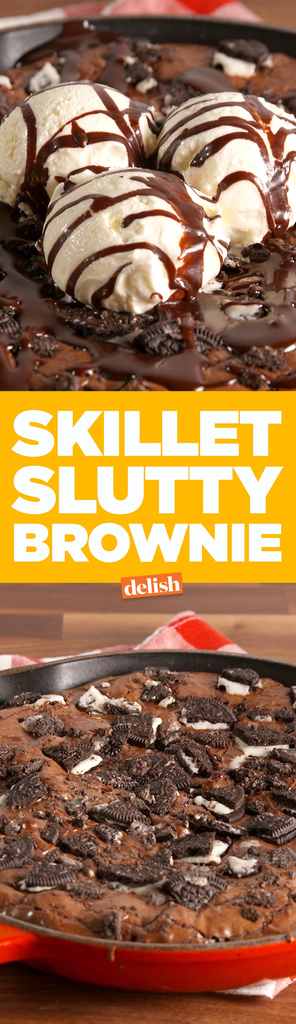 Skillet Slutty Brownie Pinterest