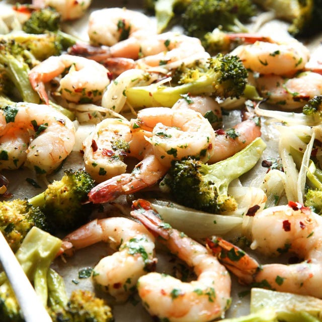 Best Sheet Pan Garlicky Shrimp and Veggies Recipe-How To Make Sheet Pan ...