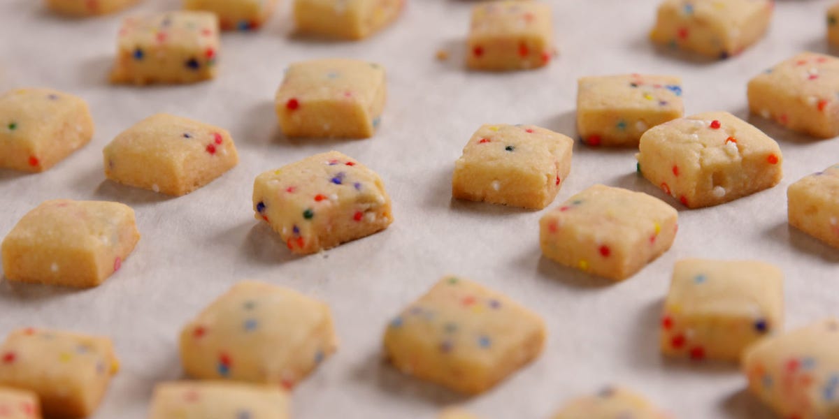 Funfetti Shortbread Bites Are The Cutest Cookies You'll Ever Make