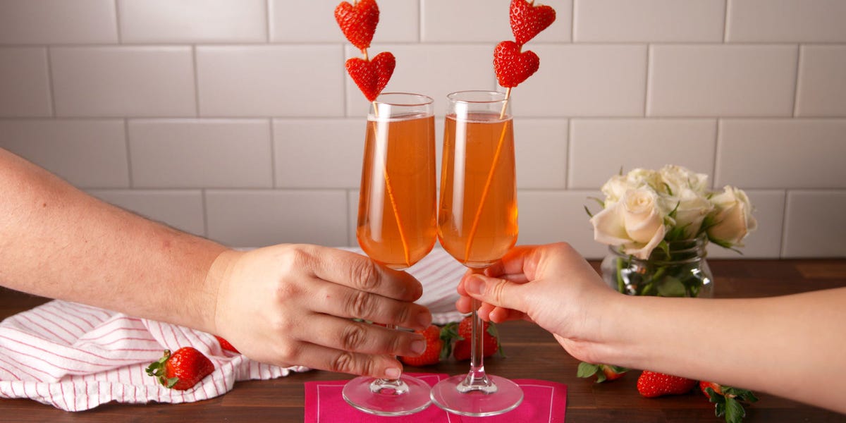 Valentine's Day Mimosas