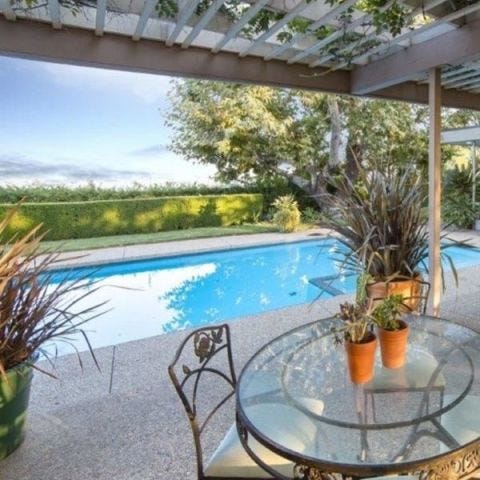 Plant, Property, Flowerpot, Real estate, Swimming pool, Shade, Resort, Composite material, Garden, Design, 