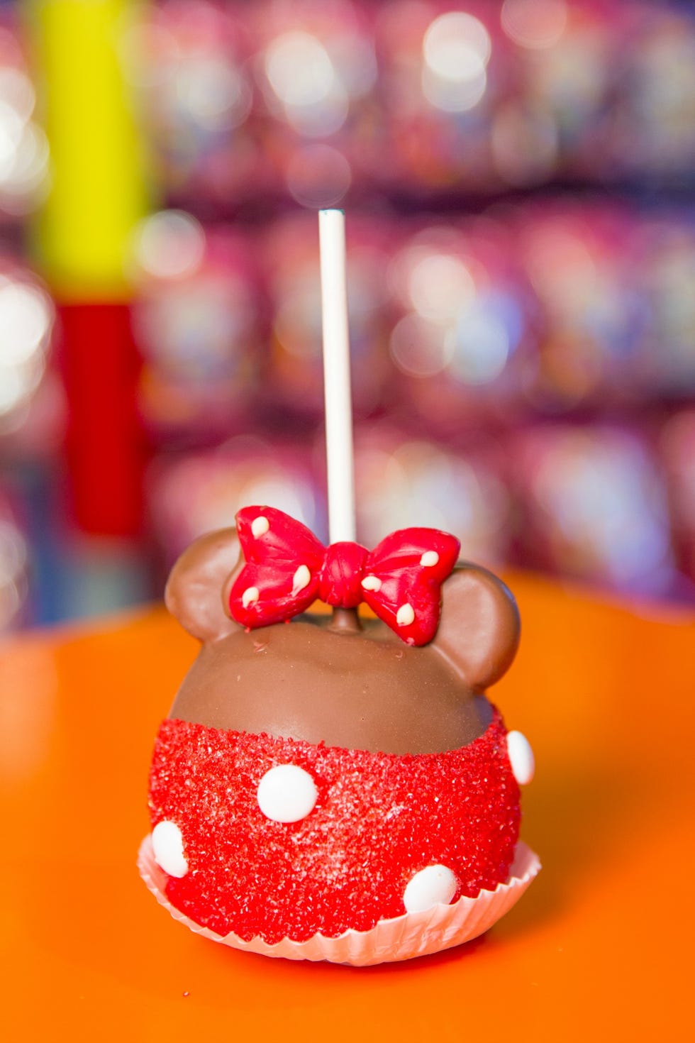 Minnie Mouse Caramel Apple