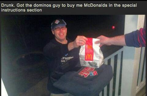 Mcdonalds and Pizza