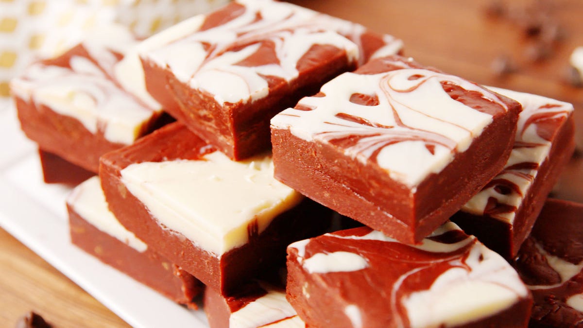Video player poster image preview for This Red Velvet Swirl Fudge Is As Pretty As It Is Tasty