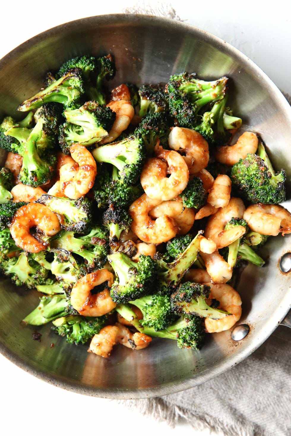 Mongolian Shrimp and Broccoli Vertical