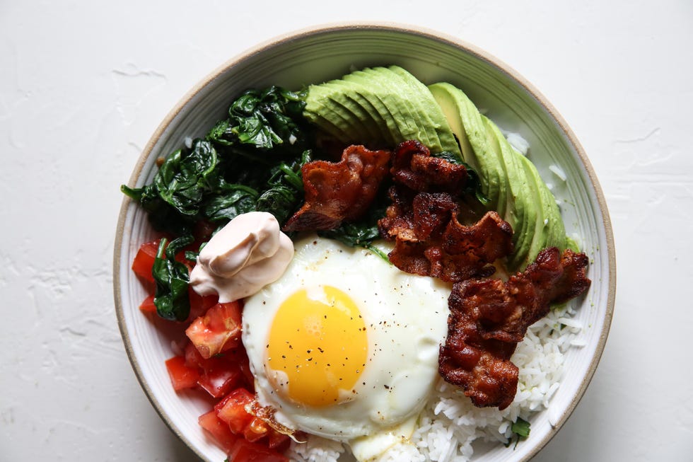 BLT Rice Bowl with Avocado Horizontal