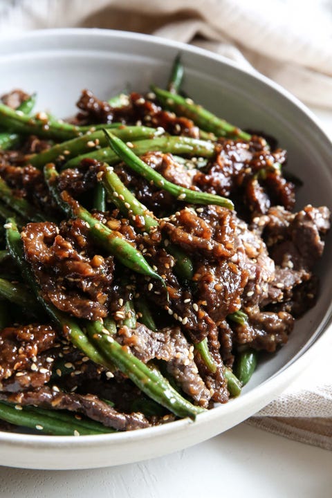 sesame ginger beef stir fry vertical
