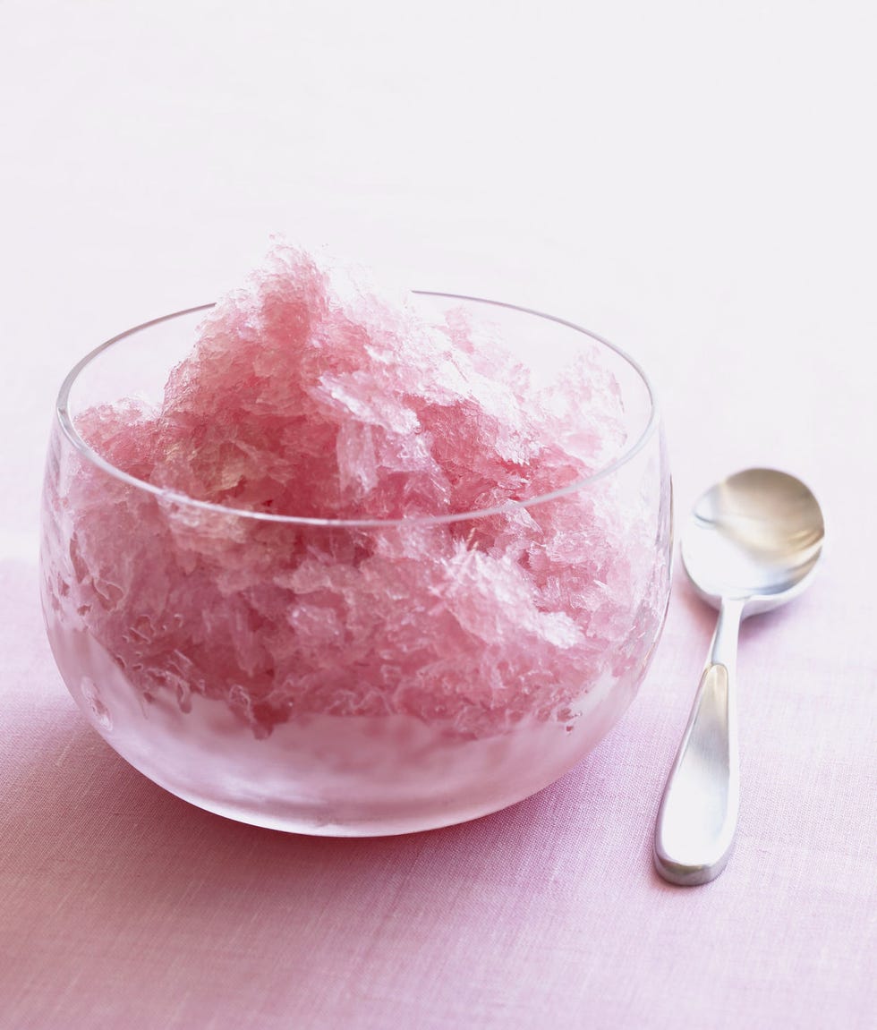 Food, Pink, Granita, Cuisine, Dessert, Kakigōri, Frozen dessert, Dish, Ingredient, Recipe, 