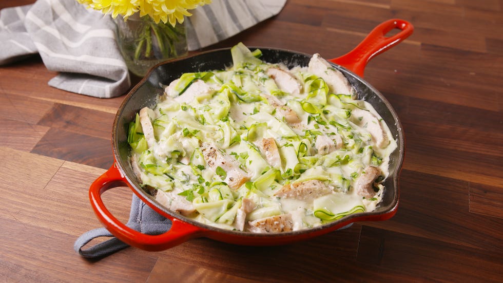 Chicken Zucchini Alfredo