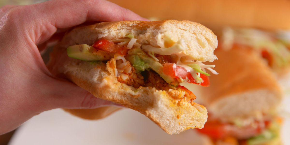 Best MexicanStyle Shrimp Sandwiches Recipe Delish