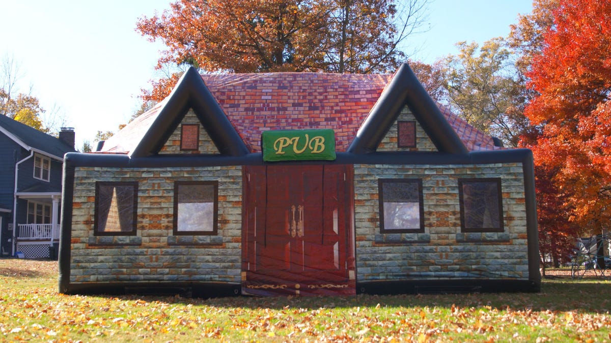 preview for This Inflatable Irish Pub Will Transform Your Backyard Into A Bar!