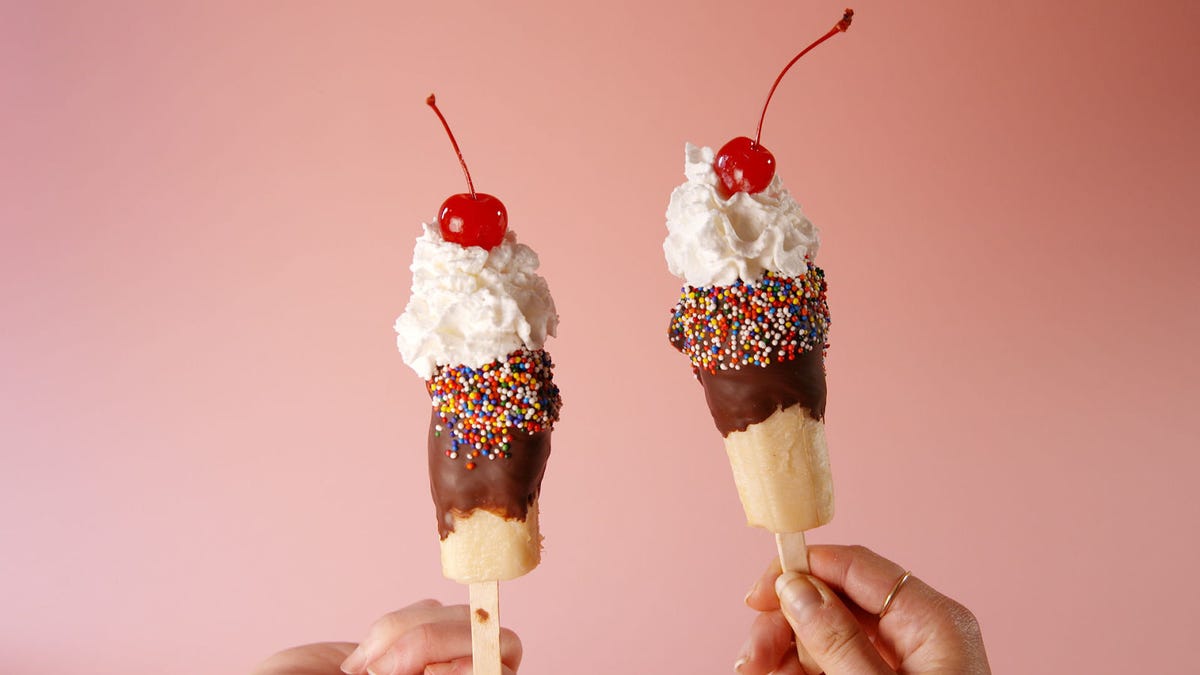 preview for Banana Split Pops Are So Good They Don't Even Need the Ice Cream!