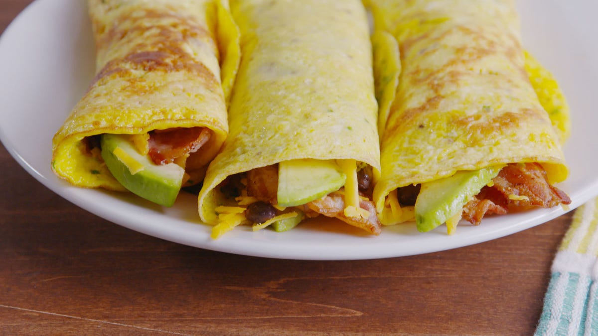 Video player poster image preview for This Low-Carb Breakfast Burrito Doesn't Even Need a Tortilla!