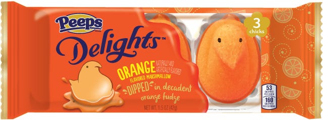 Peeps Orange Delight Marshmallows 2017