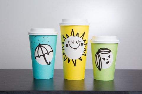 Cup, Tumbler, Drinkware, Yellow, Coffee cup, Tableware, Cup, Highball glass, Plastic, Mug, 