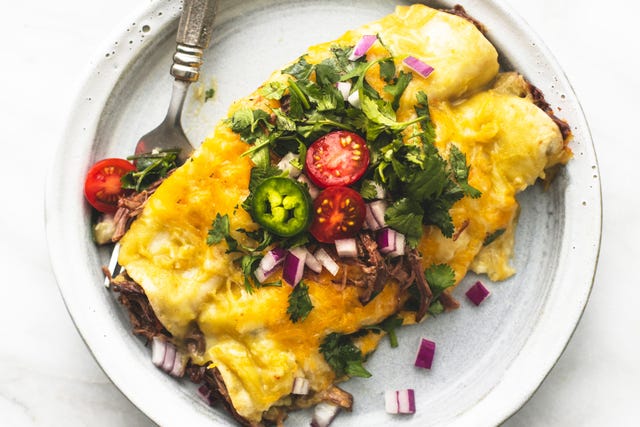Shredded Beef Enchiladas Horizontal Shredded Beef Enchiladas Horizontal