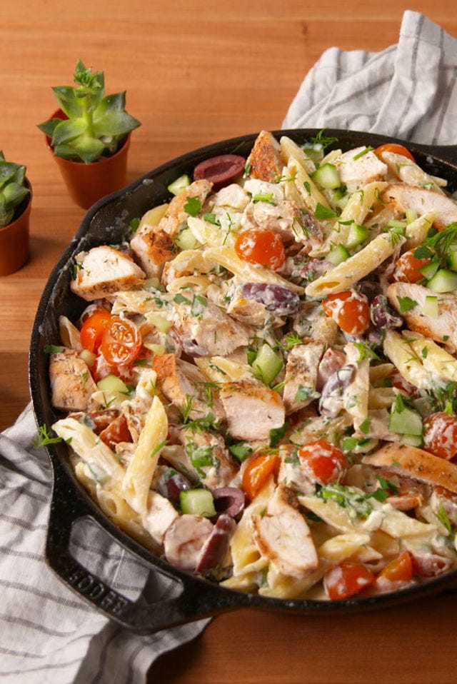 greek chicken pasta