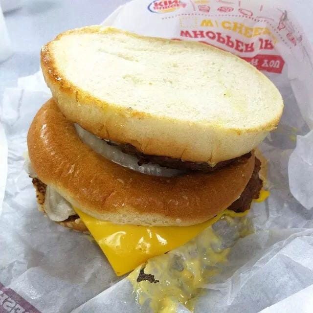 Food, Cuisine, Dish, Breakfast sandwich, Ingredient, Junk food, Fast food, Breakfast, Bologna sandwich, Mcgriddles, 