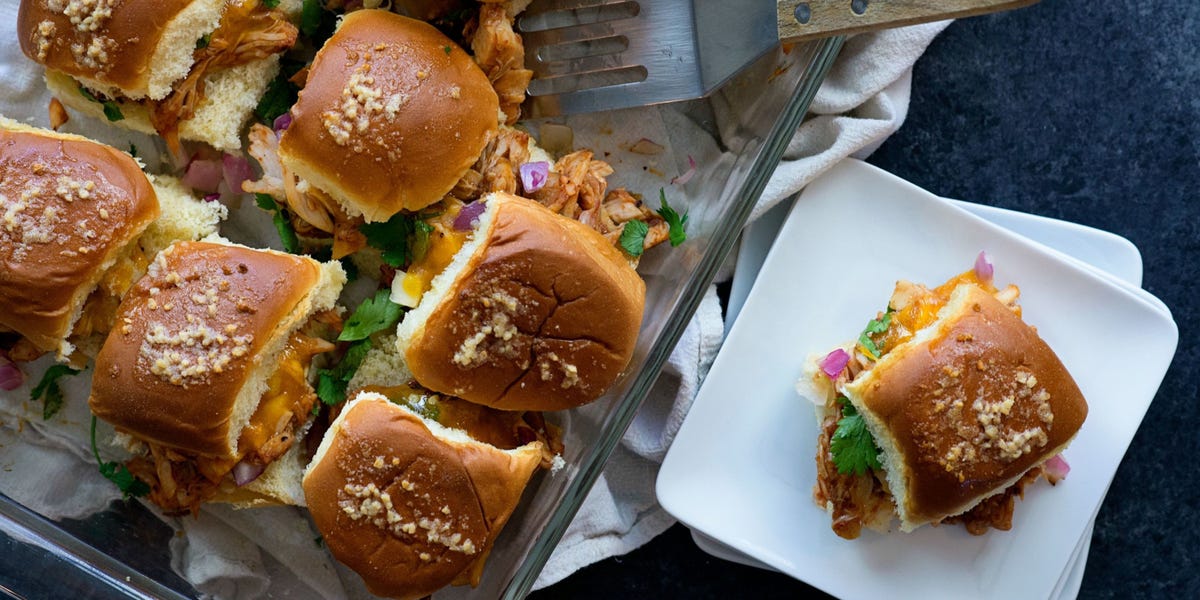 BBQ Chicken Pizza Sliders