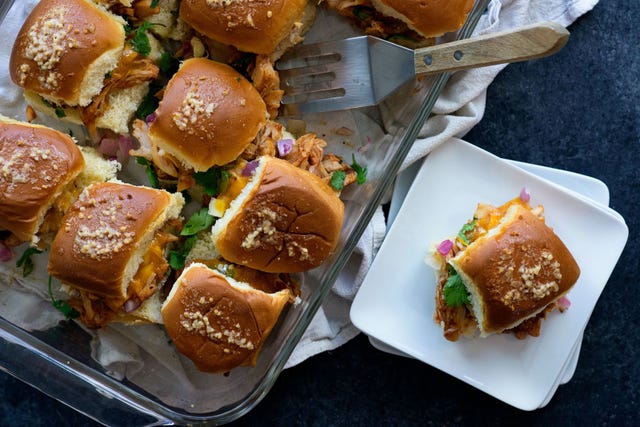 BBQ Chicken Pizza Sliders Horizontal