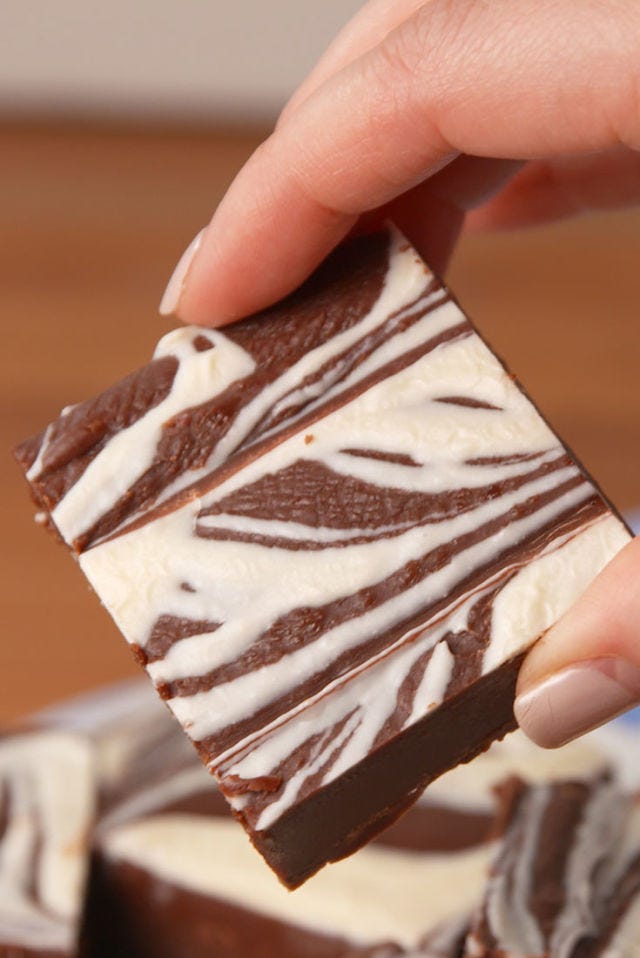 chocolate swirl fudge