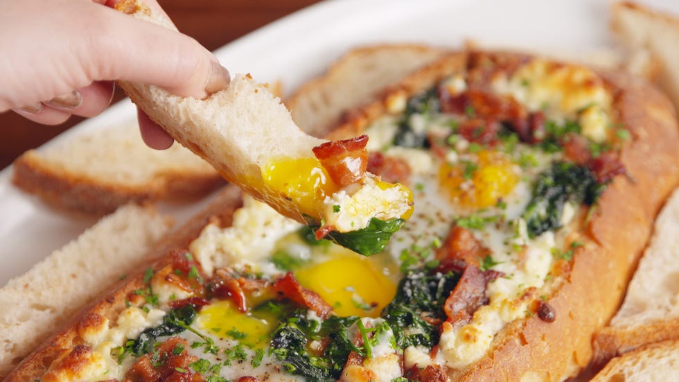 Cheesy Breakfast Boat