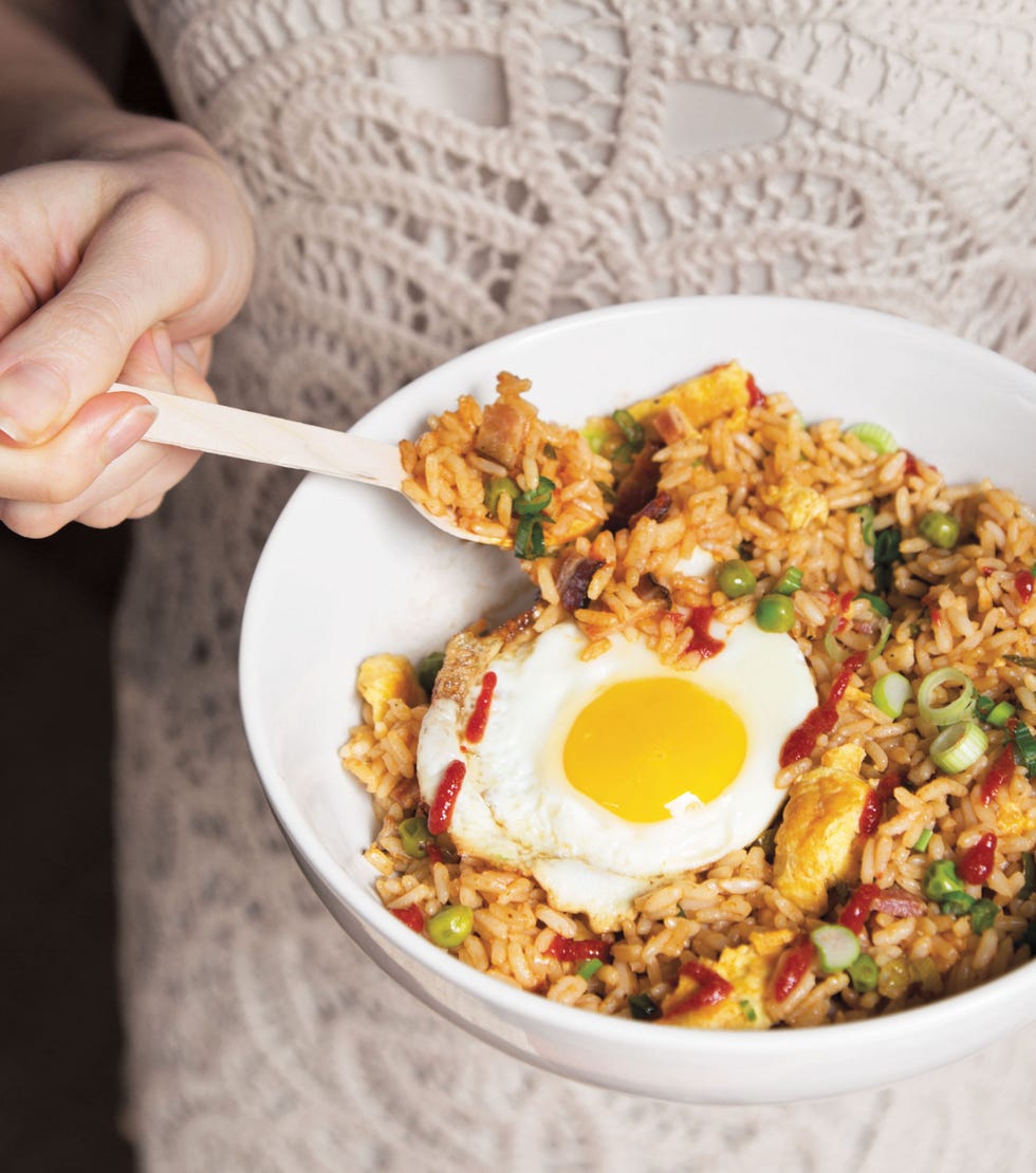 extra egg and bacon fried rice vertical