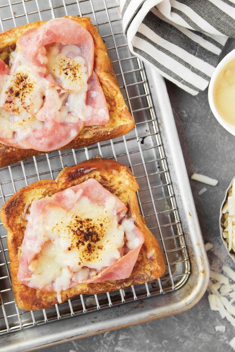 french toast ham and cheese sandwiches