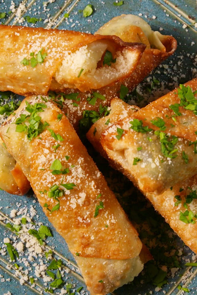Spinach Artichoke Spring Rolls