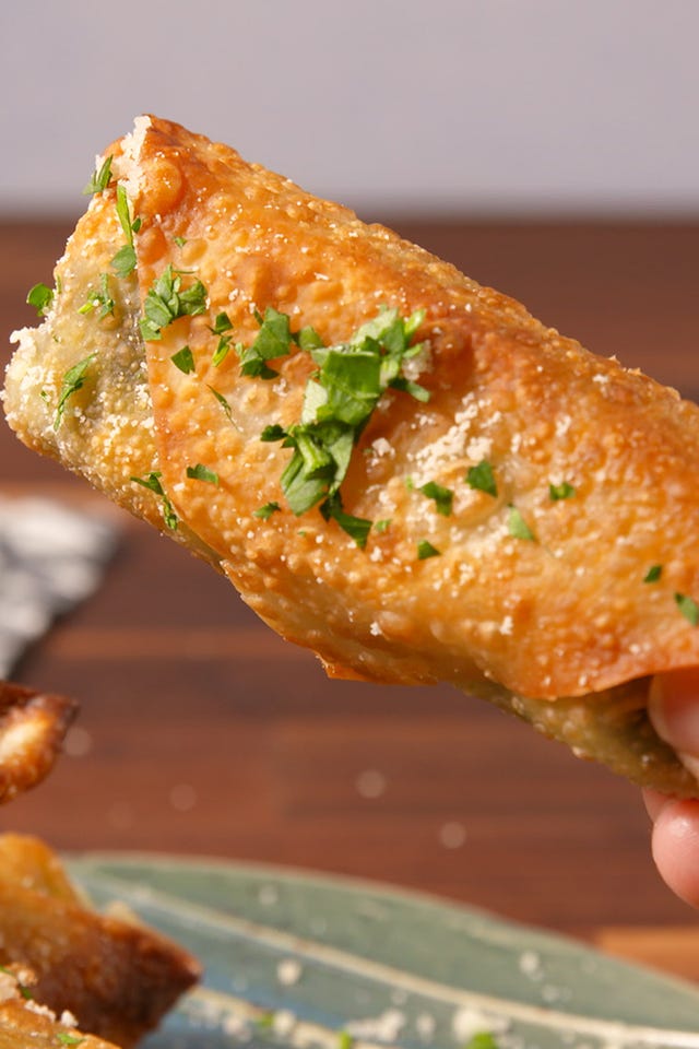 Spinach Artichoke Spring Roll