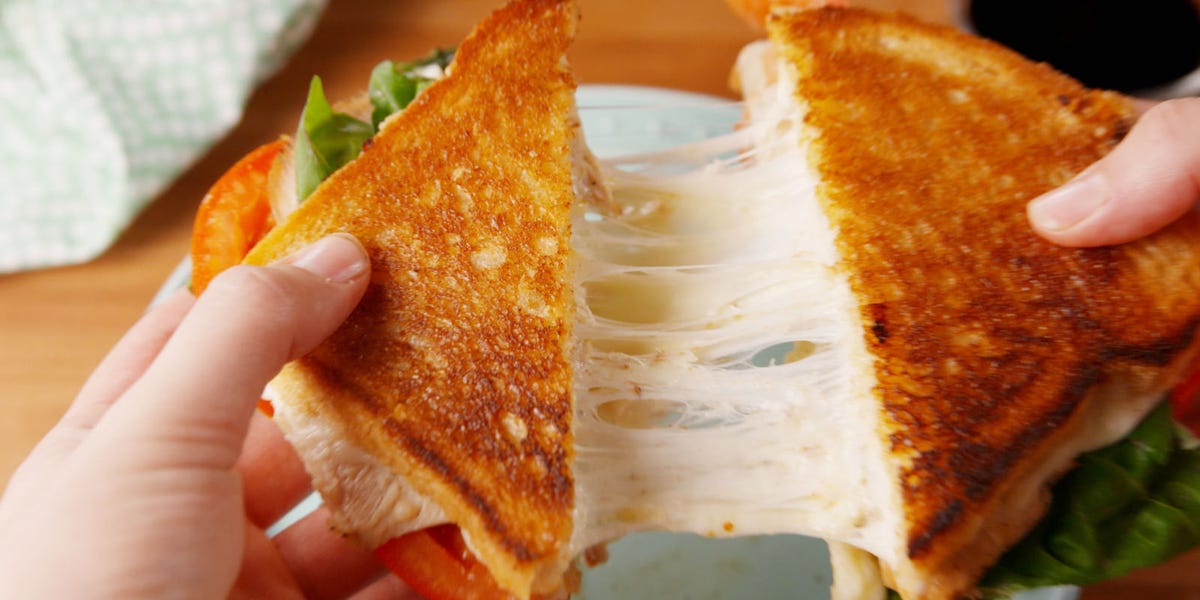 Caprese Chicken Grilled Cheese Sandwich