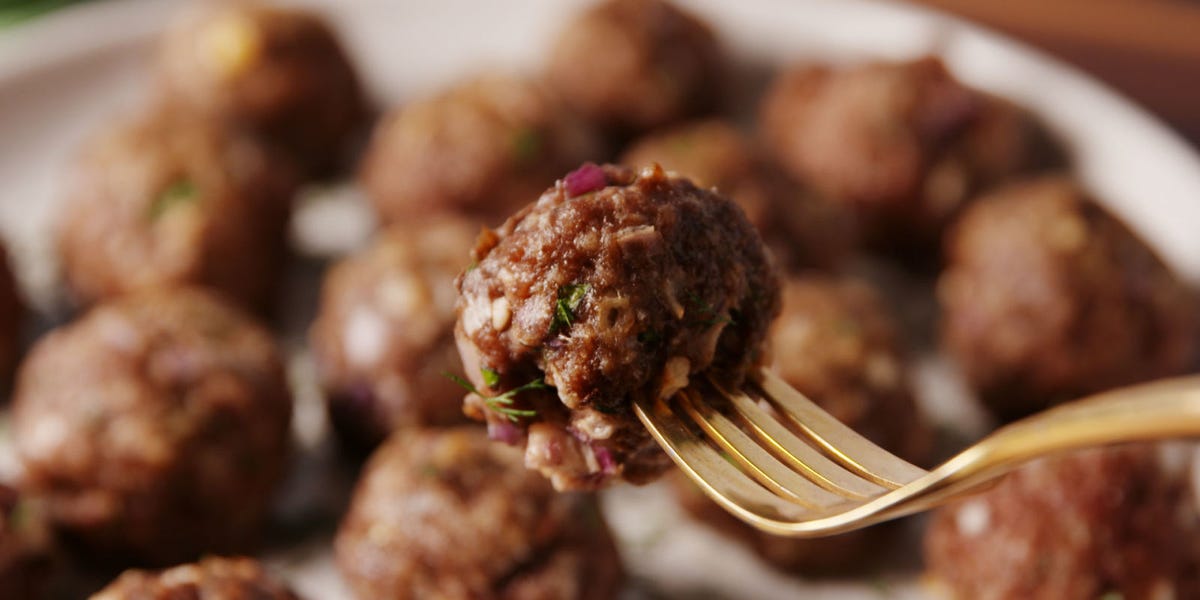 Greek Stuffed Meatballs
