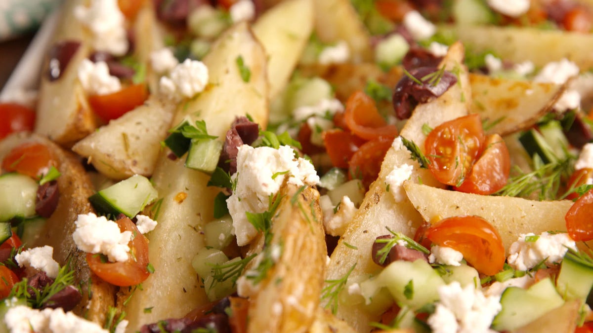 preview for These Greek Potato Wedges are a Healthier Version of Loaded Fries!