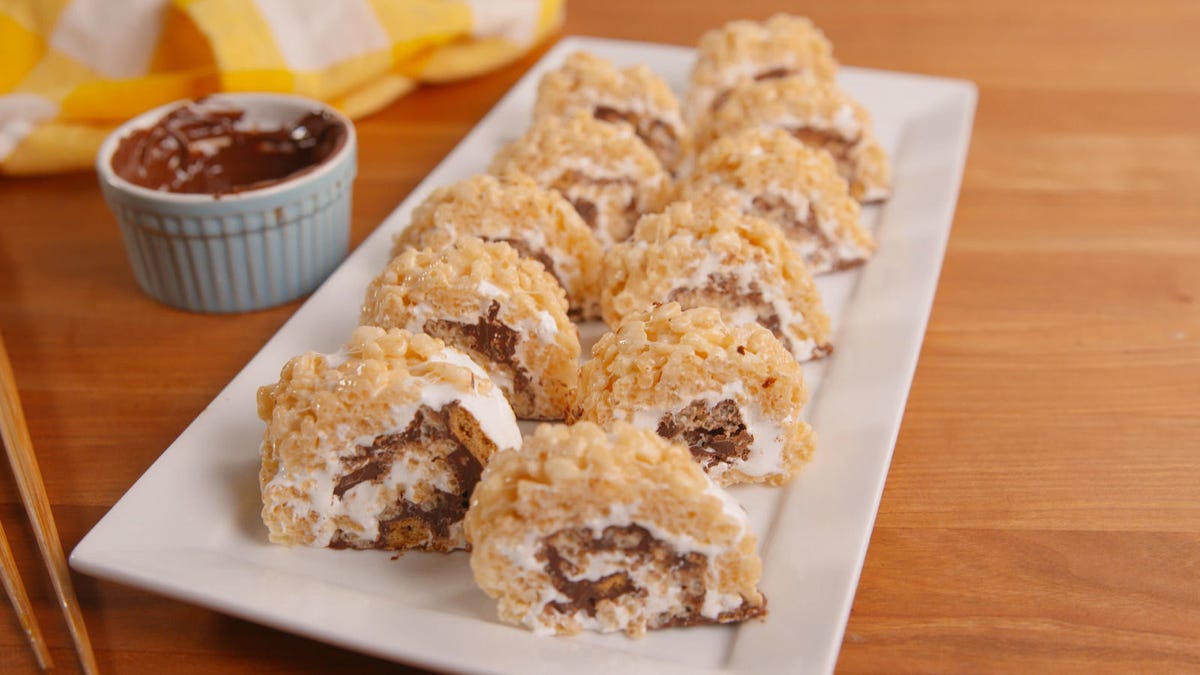 Video player poster image preview for S'mores Sushi Exists and You Need It In Your Life
