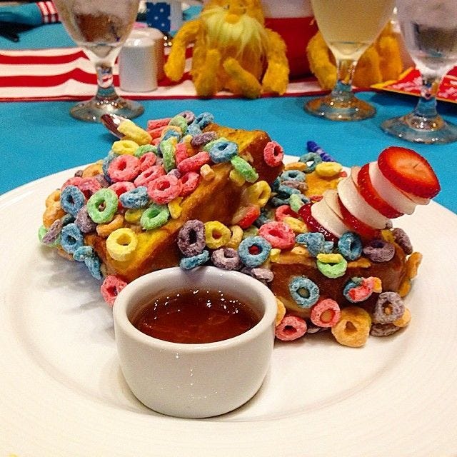 Carnival Cruise Line Froot Loop French Toast