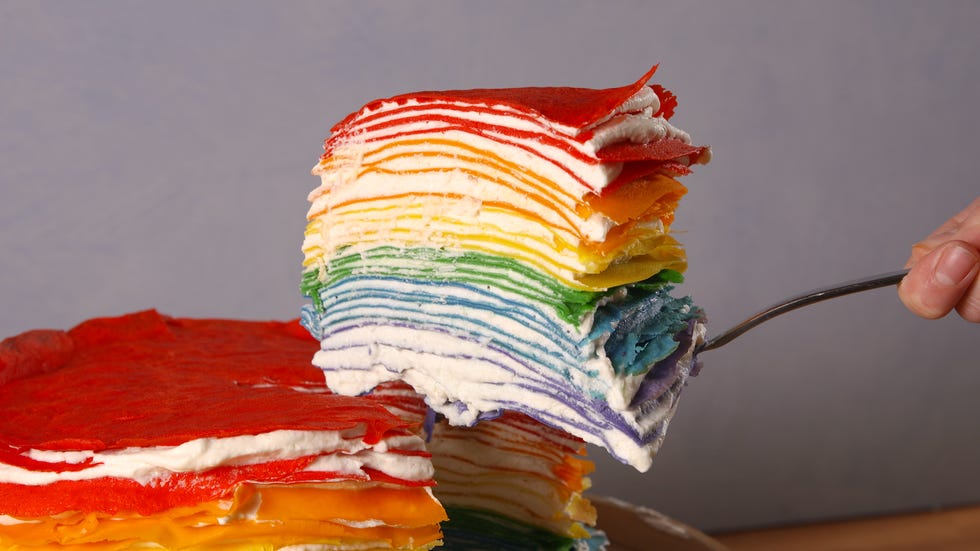 Rainbow Crepe Cake