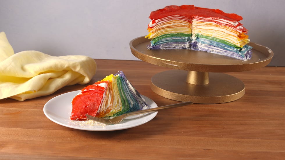 Rainbow Crepe Cake