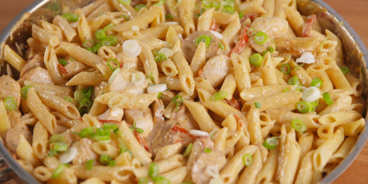 Best Cajun Chicken Sausage Alfredo Recipe - Delish