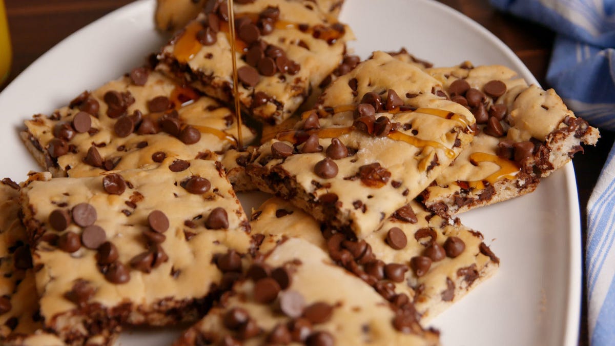 Video player poster image preview for Chocolate Chip Party Pancakes Are Your New Brunch Hack