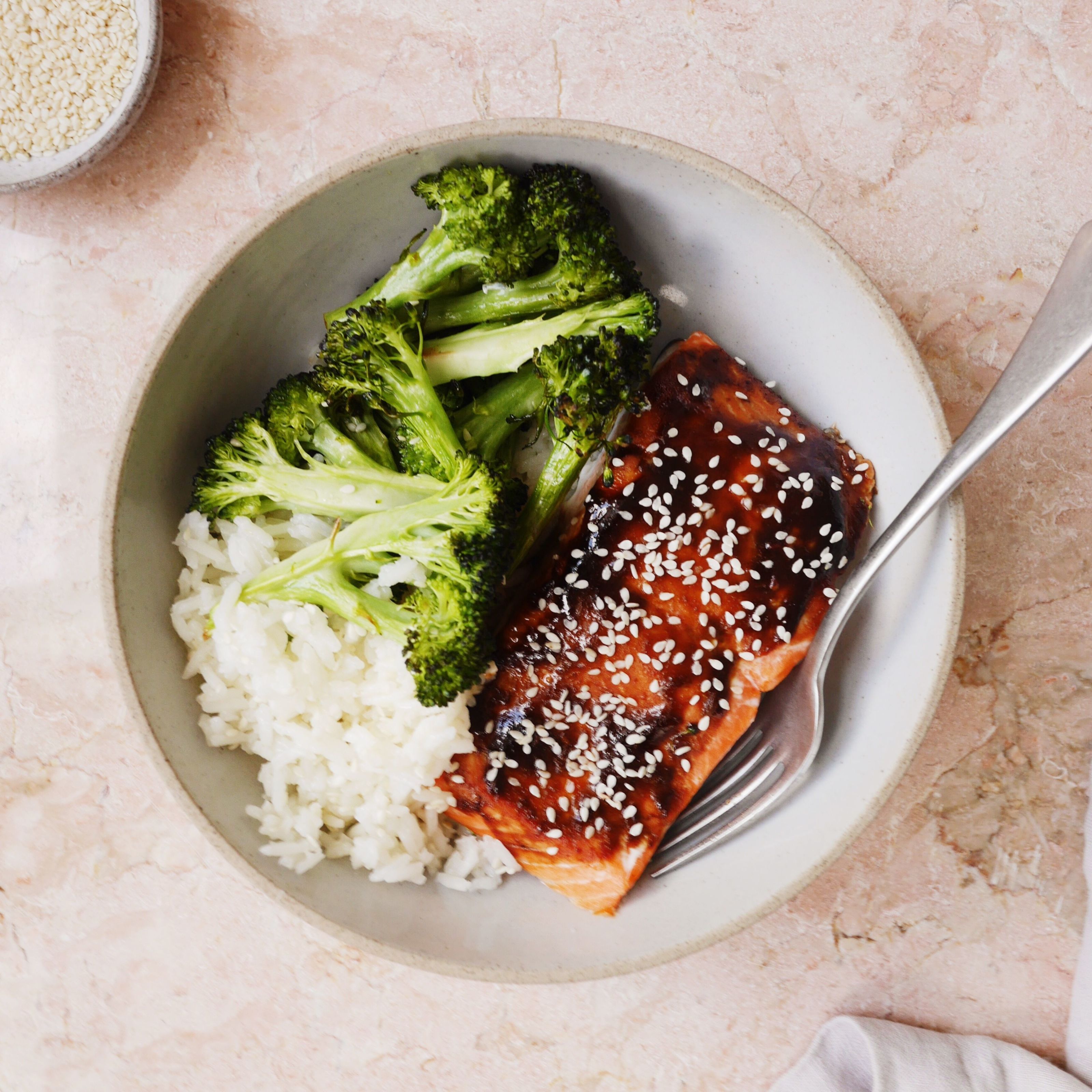 Up Your Dinner Game With Hoisin-Glazed Salmon And Sesame Rice