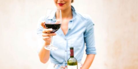 Drink, Wine glass, Alcohol, Glass, Wine, Red wine, Alcoholic beverage, Wine cocktail, Stemware, Wine bottle, 