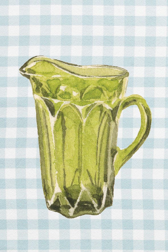 Green, Pitcher, Drinkware, Drink, Serveware, Tableware, Glass, Jug, 