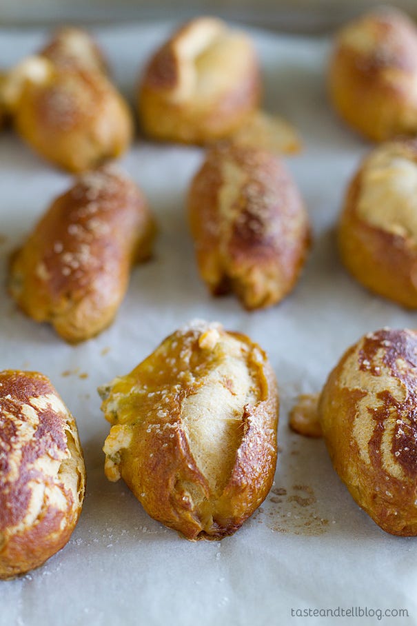 Jalapeno Stuffed Taco Soft Pretzel Sticks